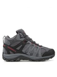 Merrell Trekkingi Accentor 3 Mid J135479 Szary. Szare botki męskie Merrell, bez wzorów, z materiału, bez obcasa, bez zapięcia. Za 419.99 zł.
