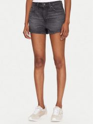 Guess Szorty jeansowe W5GD0Y D5M71 Czarny Regular Fit. Czarne szorty damskie Guess, z aplikacjami, z bawełny. Za 149.00 zł.