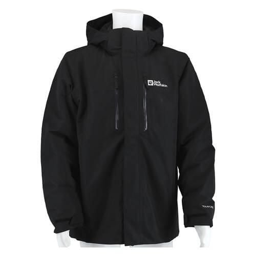 Kurtka trekkingowa męska Jack Wolfskin A618586000. Czarne kurtki męskie Jack Wolfskin, na zimę, l, bez wzorów, z materiału, klasyczne, z kapturem. Za 1,689.00 zł.