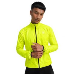 Kurtka przeciwdeszczowa rowerowa męska J2 Sveti Jure Neon. Żółte kurtki męskie SIROKO, m, bez wzorów, z nylonu, bez kaptura. W wyprzedaży za 220.95 zł.