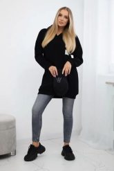 Bluza z kapturem z naszywkami czarna. Czarne bluzy damskie KESI, l, z aplikacjami, z bawełny, bez ramiączek, z kapturem. Za 278.10 zł.