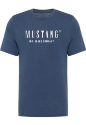 Męski T-Shirt Mustang Style Alex Dark Denim 1017990 5242. T-shirty męskie Mustang, m, bez wzorów, z denimu, bez kołnierzyka, bez ramiączek. Za 79.99 zł.