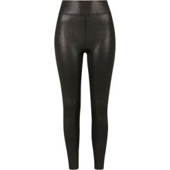 Legginsy Damskie Glamour Z Wysoką Talią. Czarne legginsy damskie Urban Classics, bez wzorów. Za 121.99 zł.