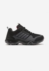 Czarno-Szare Płaskie Sznurowane Buty Sportowe z Ozdobnymi Paskami i Podeszwą Ellita. Czarne buty sportowe męskie Born2be, bez wzorów, z jeansu, bez zapięcia. Za 139.99 zł.