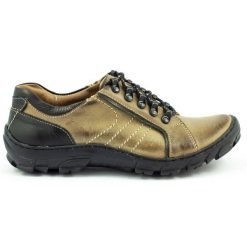 KOMODO Buty męskie trekkingowe skóra 904 wielokolorowe zielone. Zielone trekkingi męskie na jesień, z jeansu, bez zapięcia. Za 367.89 zł.
