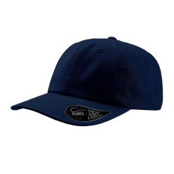 6panelowa Czapka Dad Hat Unstructured. Niebieskie czapki damskie ATLANTIS, bez wzorów. Za 56.99 zł.