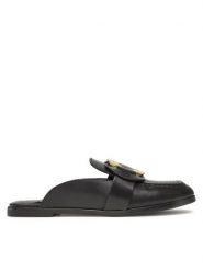 See By Chloé Klapki SB40012A Czarny. Czarne klapki damskie See By Chloé, bez wzorów, ze skóry, bez obcasa, bez zapięcia. Za 1,239.00 zł.