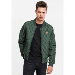 Parka Urban Classic diamond nylon. Zielone parki męskie Urban Classics, na zimę, m, bez wzorów, z nylonu, bez kołnierzyka, bez kaptura. Za 244.50 zł.