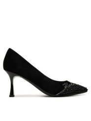 KARL LAGERFELD Czółenka Sienna Signature Pump KL32712 Czarny. Czarne czółenka damskie KARL LAGERFELD, bez wzorów, ze skóry, bez obcasa, bez zapięcia. Za 589.99 zł.