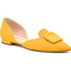 Półbuty HÖGL - 7-100032 Yellow 8100. Żółte półbuty damskie HÖGL, bez wzorów, z materiału, bez obcasa, bez zapięcia. W wyprzedaży za 329.00 zł.