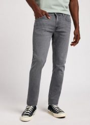 MESKIE SPODNIE LEE LUKE OFF THE GRID GREY 112350153. Szare jeansy męskie Lee, z jeansu. Za 219.99 zł.