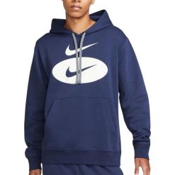 Bluza sportowa męska Nike Sportswear DM5458-410. Niebieskie bluzy sportowe męskie Nike, m, bez wzorów, bez kaptura. W wyprzedaży za 159.00 zł.