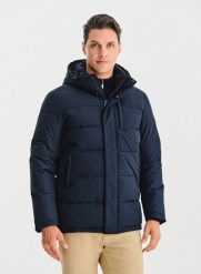 PAKO LORENTE – Granatowa pikowana kurtka męska. Kurtki męskie Pako Lorente, na zimę, m, bez wzorów, z poliesteru. Za 349.99 zł.