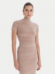 Marciano Guess Sweter 5BGR05 5661Z Beżowy Regular Fit. Brązowe swetry nierozpinane damskie Marciano Guess, s, z aplikacjami, z syntetyku, bez kołnierzyka, bez ramiączek. Za 519.99 zł.