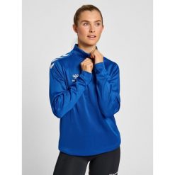 Bluza do piłki ręcznej damska Hummel hmlCORE XK. Niebieskie bluzy damskie Hummel, xl, bez wzorów, sportowe, bez ramiączek, bez kaptura. Za 204.00 zł.