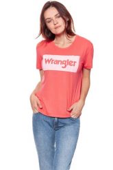 WRANGLER T SHIRT DAMSKI DRAPE TEE DUBARRY W7016DIVZ 112130885. Czerwone t-shirty damskie Wrangler, s, bez wzorów, vintage, bez kołnierzyka, bez ramiączek. W wyprzedaży za 39.99 zł.