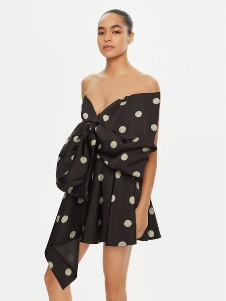 Bardot Sukienka koktajlowa 59557DB1 Czarny Regular Fit. Czarne sukienki damskie Bardot, bez wzorów, z syntetyku, wizytowe, bez kołnierzyka, bez ramiączek. Za 419.99 zł.