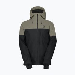 Kurtka narciarska męska SCOTT Ultimate Dryo 10. Czarne kurtki sportowe męskie Scott, na zimę, l, bez wzorów, z materiału, bez kaptura, narciarskie. Za 829.99 zł.