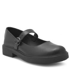 Półbuty Lasocki. Czarne półbuty damskie Lasocki, bez wzorów, bez obcasa, na płaskiej podeszwie, bez zapięcia. Za 179.99 zł.