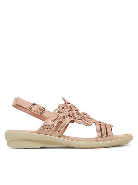 Clara Barson Sandały WSXD015-06 Różowy. Czerwone sandały damskie Clara Barson, bez wzorów, z materiału, bez obcasa, na płaskiej podeszwie, bez zapięcia. Za 99.99 zł.