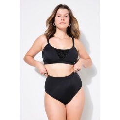 Damskie Figi od bikini figi wysoki stan. Czarne stroje kąpielowe damskie Ulla Popken, plus size, bez wzorów, z elastanu. Za 93.99 zł.