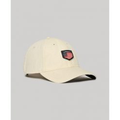 Damska czapka z daszkiem Superdry. Białe czapki damskie Superdry, bez wzorów. Za 129.40 zł.