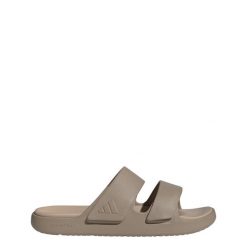 Sandały ZNSORY. Czarne sandały damskie Adidas, bez wzorów, bez obcasa, bez zapięcia. Za 219.00 zł.