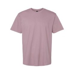 Koszulka Unisex Dla Dorosłych Softstyle Midweight. Fioletowe bluzki damskie GILDAN, m, bez wzorów, sportowe, bez kołnierzyka, bez ramiączek. Za 44.99 zł.