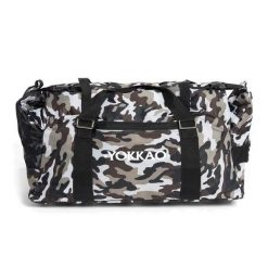 Torba treningowa YOKKAO Convertible Camo Gym Bag. Szare torby podróżne damskie YOKKAO, bez wzorów. Za 349.99 zł.