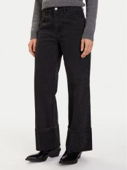 Eleh Jeansy EL072 Czarny Regular Fit. Czarne jeansy damskie Eleh, bez wzorów, z bawełny. Za 469.99 zł.