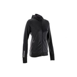 Bluza Rozpinana Z Kapturem Damska Run Warm Czarna. Czarne bluzy damskie KALENJI, l, bez wzorów, z elastanu, bez ramiączek, z kapturem. Za 119.99 zł.