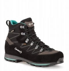 Buty trekkingowe damskie Aku W'S TREKKER LITE III WIDE GTX, black/ mint, 37.5. Czarne obuwie trekkingowe damskie Aku, bez zapięcia. Za 687.87 zł.
