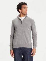 Barbour Sweter Half Zip MKN1074GY52 Szary Regular Fit. Szare swetry męskie Barbour, m, bez wzorów, z bawełny, bez kołnierzyka, bez ramiączek. Za 579.99 zł.