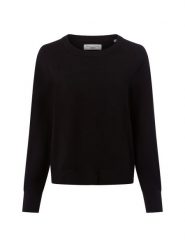 Marc O'Polo Denim Sweter z dzianiny Kobiety drobna dzianina czarny, S. Czarne swetry nierozpinane damskie Marc O'Polo DENIM, s, bez wzorów, z bawełny, klasyczne, bez kołnierzyka, bez ramiączek. Za 329.95 zł.