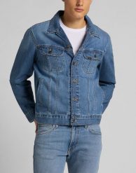 MĘSKA KURTKA JEANSOWE LEE RIDER JACKET WASHED CAMDEN L89ZLJPI 112124002. Kurtki męskie Lee, l, bez wzorów, z jeansu, bez kaptura. Za 279.99 zł.