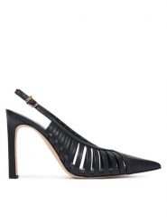 MICHAEL Michael Kors Szpilki Adriana 40T6ADHP1L Czarny. Czarne szpilki damskie MICHAEL Michael Kors, bez wzorów, ze skóry, bez obcasa, na szpilce, bez zapięcia. Za 789.99 zł.