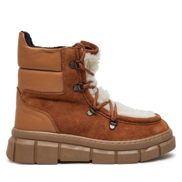 Trapery Piazza. Brązowe trapery damskie Piazza, bez zapięcia. Za 369.99 zł.