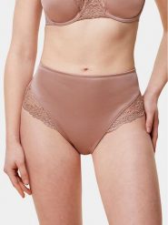 Triumph Figi klasyczne z wysokim stanem Ladyform Soft Maxi 10210671 Beżowy. Brązowe majtki damskie Triumph, z syntetyku. Za 69.90 zł.