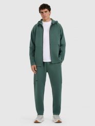 4F Spodnie dresowe joggery męskie - zielone L. Zielone spodnie sportowe męskie 4F, l, bez wzorów, z dresówki. Za 189.99 zł.