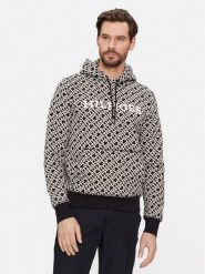 Tommy Hilfiger Bluza Monogram MW0MW34186 Czarny Regular Fit. Czarne bluzy męskie Tommy Hilfiger, l, bez wzorów, z bawełny, bez ramiączek, bez kaptura. Za 699.99 zł.