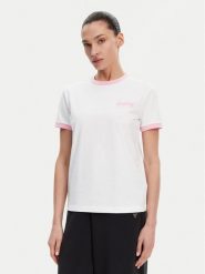 Tommy Jeans T-Shirt Tonal Linear DW0DW20315 Granatowy Slim Fit. Niebieskie t-shirty damskie Tommy Jeans, xl, bez wzorów, z bawełny, bez kołnierzyka, bez ramiączek. Za 139.99 zł.