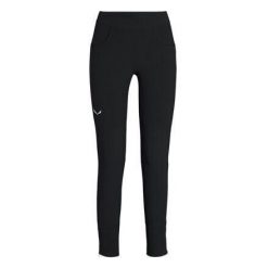 Legginsy durastretch damskie Salewa Agner. Czarne legginsy damskie Salewa, bez wzorów, z jeansu. Za 492.00 zł.