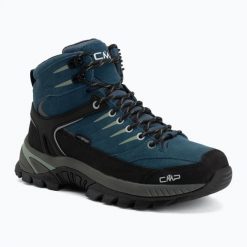 Buty trekkingowe męskie CMP Rigel 2.0 Mid Waterproof. Niebieskie trekkingi męskie CMP, z materiału, przed kolano, bez zapięcia. Za 409.99 zł.