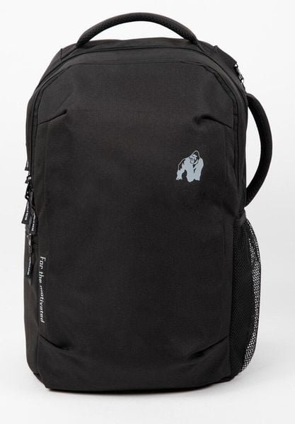 Akron Plecak - Czarny. Czarne plecaki męskie GORILLA WEAR, bez wzorów, z poliesteru. Za 340.05 zł.