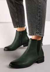 Zielone Botki Sztyblety na Obcasie z Elastyczną Wstawką Verithelle. Zielone botki damskie Born2be, bez wzorów, z jeansu, eleganckie, bez obcasa, na obcasie, bez zapięcia. Za 169.99 zł.