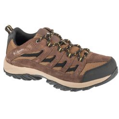Buty trekkingowe męskie, Columbia Crestwood. Brązowe trekkingi męskie Columbia, z gumy, bez zapięcia. Za 329.99 zł.