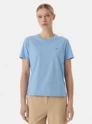Gant T-Shirt 4200200 Niebieski Regular Fit. Niebieskie t-shirty damskie GANT, s, bez wzorów, z bawełny, bez kołnierzyka, bez ramiączek. Za 210.99 zł.