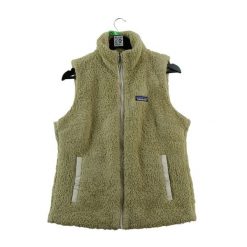 Second life - Kurtka polarowa damska beżowa - Stan bardzo dobry. Brązowe kurtki sportowe damskie Patagonia, m, bez wzorów, z materiału, bez ramiączek, bez kaptura. Za 228.66 zł.