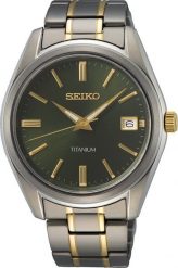 Zegarek Seiko Zegarek męski Seiko SUR377P1 szary. Szare zegarki męskie Seiko, bez wzorów. Za 1,375.99 zł.
