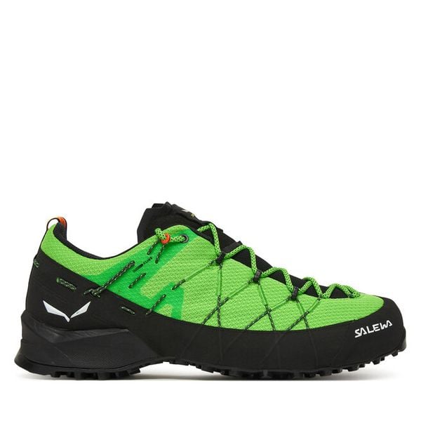 Trekkingi Salewa. Zielone buty zimowe męskie Salewa, bez wzorów, bez obcasa, bez zapięcia. Za 700.99 zł.